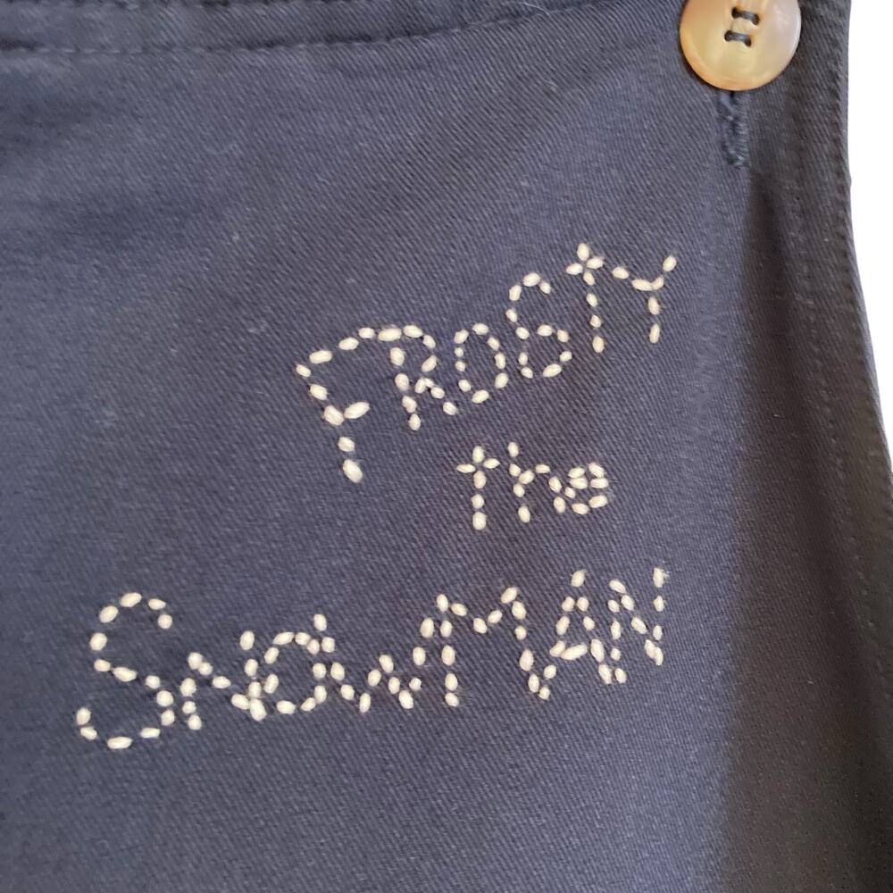 Y2k Faded Glory Navy Blue Button Embellished Snow… - image 6